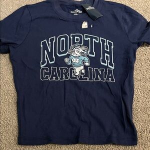 Hollister Navy North Carolina Graphic Tee new with tags